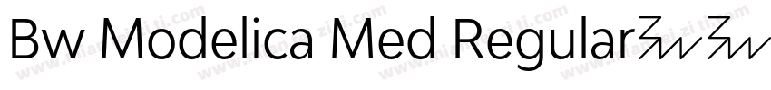 Bw Modelica Med Regular字体字体转换